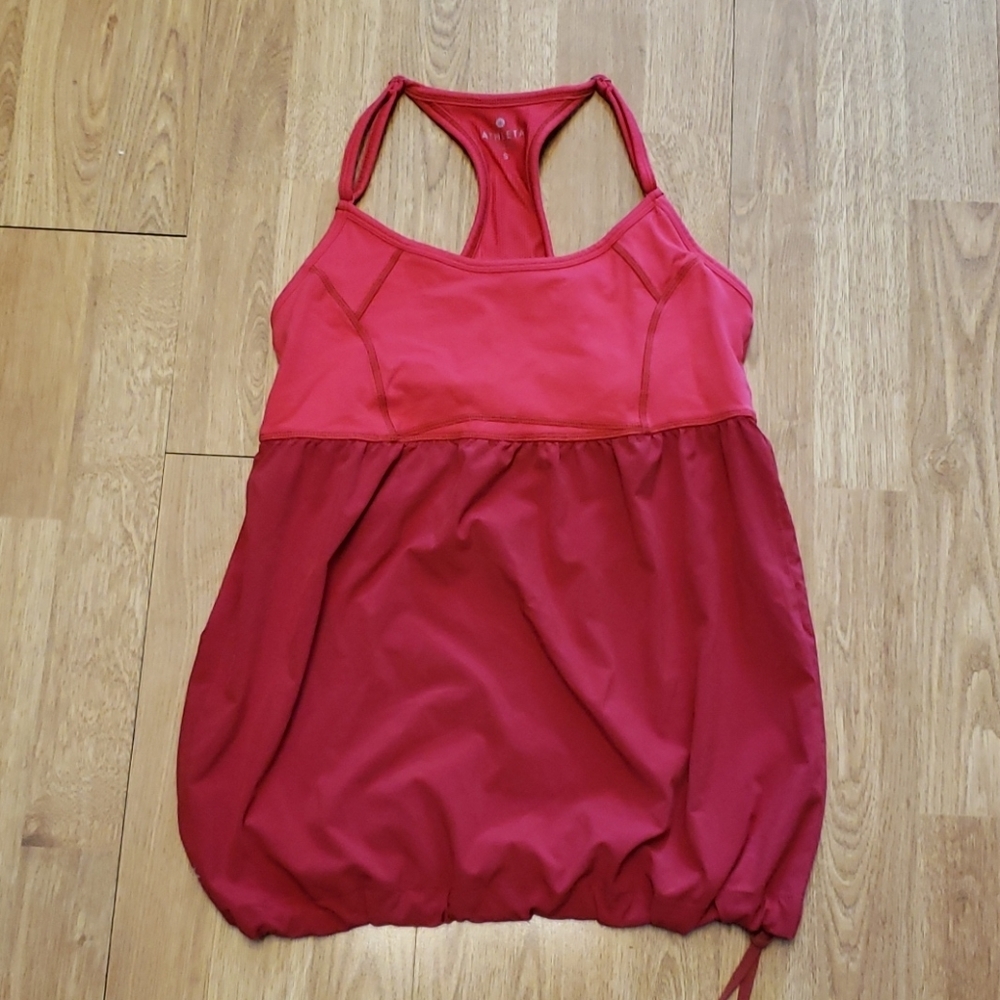 Athleta Retreat Yoga tank sz small berry